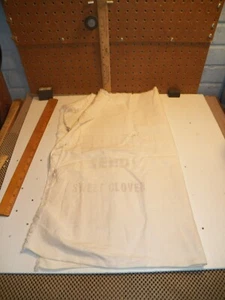 Vintage GRO-COATED Sweet Clover Seed Cotton Sack - Picture 1 of 5