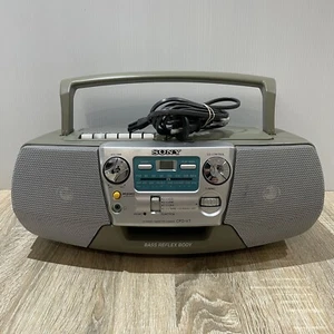 Sony CFD-V7 Boombox AM/FM Radio CD Cassette Recorder W/Mega Bass Tested Working - Bild 1 von 9