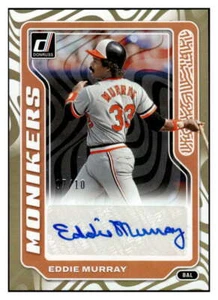 EDDIE MURRAY AUTO 2023 Donruss /10 Monikers Gold MLB Orioles  ID:68035 - Picture 1 of 2