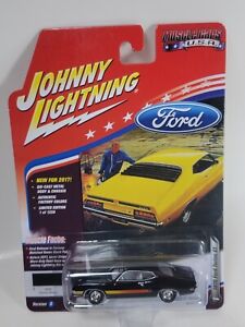 Johnny Lightning Muscle Cars USA 2017 Rel 1 Ver D 1970 Ford Torino GT Black 1/64