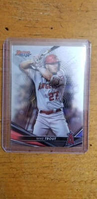 2022 BOWMAN BEST MIKE TROUT REFRACTOR - Image 1 of 2