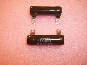 Menge (20) 4K Ohm 25W 5% GEHÄUSEHALTERUNG LUG DRAHTGEWICKELTE WIDERSTÄNDE L25J4K0E OHMIT - Bild 1 von 6