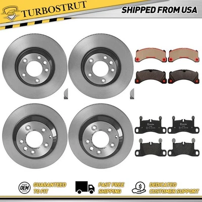 Kit de pastillas de rotores de freno delanteros traseros Brembo para Porsche Cayenne Porsche 2011-2013 Foto 1 de 4