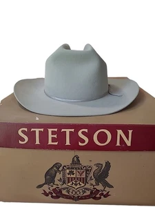 Stetson 3X Beaver size 7 Gray Felt Western Cowboy Hat - Picture 1 of 15