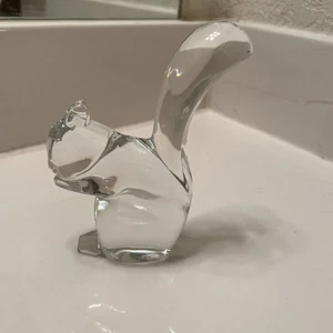 Atemberaubende Baccarat Kristall Eichhörnchen Figur 4,5" groß Frankreich - Bild 1 von 10