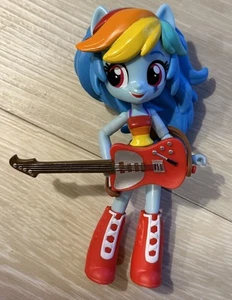 My Little Pony Equestria Girls Minis - Modellino Rainbow Dash 4,5" 2015 con chitarra - Foto 1 di 4
