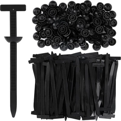 100PCS Nylon Universal Cable Tie Buckle, Heavy Duty Self-Locking Universal Zip T - Image 1 of 4