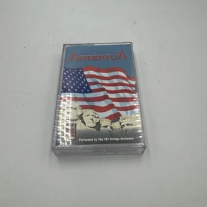 A SALUTE TO AMERICA Cassette Tape - By 101 Strings Orchestra - Imagen 1 de 3
