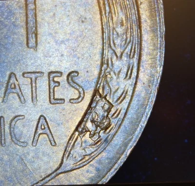 1953 Lincoln Wheat Cent - MINT ERRORS Die Crack & Die Chips Reverse & Obverse 🔥 - Image 1 of 4