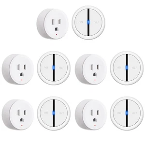 Mini Adattatore Presa Telecomando Spina Interruttore Luce Wireless 10A/1200W 5 Confezioni - Foto 1 di 12