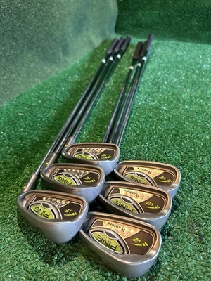 Ping Rapture (Yellow Dot) 5-W Iron Set~Steel Regular Flex~Aqua Ping Grip~6=37.5” - Image 1 of 4