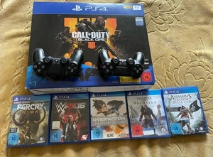 Sony PlayStation 4 Slim 1TB Spielkonsole + 2 Controller + 5 Spiele OVP Neuwertig - Bild 1 von 8