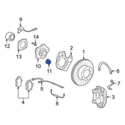 For Porsche Boxster 1999-2012 Porsche PAF001784 CV Joint Nut Foto 1 de 4