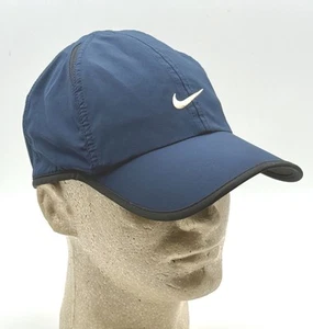 Nike Hat Men's One Size Navy Featherlight Sport Dri fit Athletic Running - Read - Picture 1 of 8