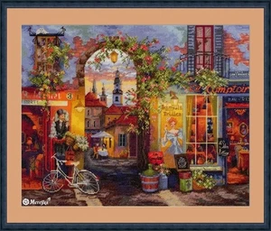 Merejka French Caf? Counted Cross Stitch Kit - Picture 1 of 1