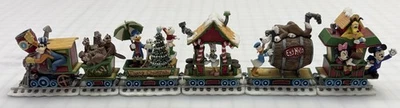 Danbury Como Nuevo Goofy's Yuletide Express Tren de Navidad 6 Piezas Set de Vacaciones Disney Foto 1 de 4