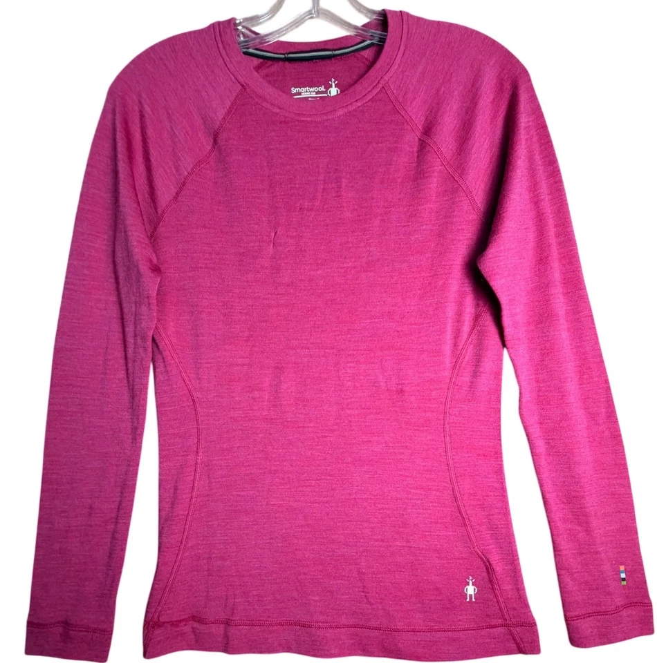 Smartwool Merino 250 Lana Capa Base Rosa Mujer Pequeña Térmica Manga Larga Invierno Foto 1 de 4