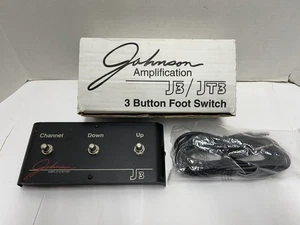 Johnson Amplification J3 3 Button Footswitch Guitar Pedal Controller Box & Cord - Picture 1 of 6