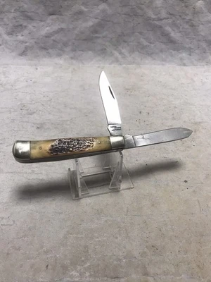 Складной карманный нож Parker Edwards Jacksonville Alabama с 2 дамасскими лезвиями - Изображение 1 из 4