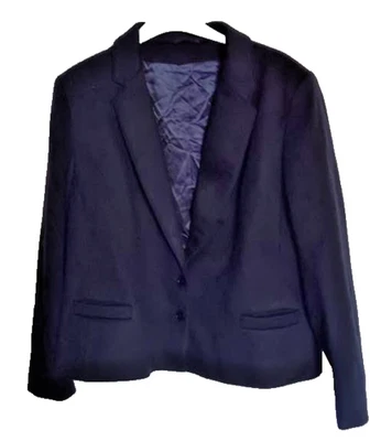 THE TWO WAY COLLECTION navy blue 78% wool jacket 16 - Image 1 of 2
