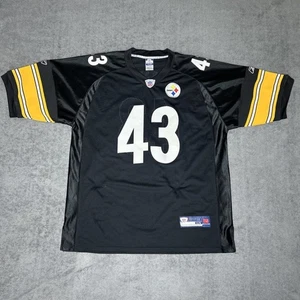 Troy Polamalu Pittsburgh Steelers Stitched NFL Reebok Authentic Jersey Size 54 - Picture 1 of 7