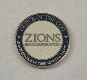 ZIONS Bancorporation Office of the CCO Appreciation 1,75" Challenge Coin - Bild 1 von 5