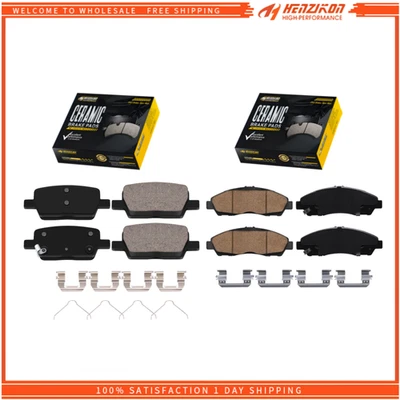 Pastilhas de freio a disco dianteiras e traseiras de cerâmica adequadas para Chevrolet Traverse GMC Acadia - Imagem 1 de 4