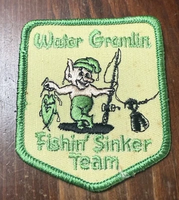 Винтажная вышитая нашивка C28 Water Gremlin Fishin Sinker Team - Изображение 1 из 3