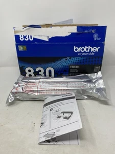 Genuine Brother TN830 Black Ink & Toner Cartridge Original 1200 Page Yield NEW! - Picture 1 of 4