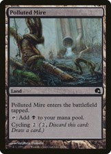 1X Polluted Mire Premium Deck Series: Graveborn NM/EX FOIL MTG CARD