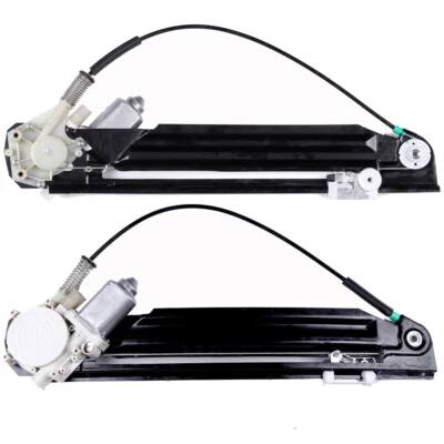 Regulador de ventana eléctrica trasero derecho diestro con motor BMW 525i 530i 2003-01 Foto 1 de 4