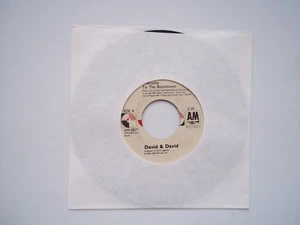 DAVID & DAVID Welcome To The Boomtown; Rock For Forgotten 45 RPM 7" Record 1986 - Picture 1 of 7