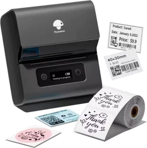 Phomemo M221 80mm Thermal Printer Wireless Label Maker Used for Barcode Sticker - Picture 1 of 10