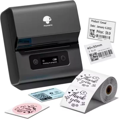 Phomemo M221 80mm Thermal Printer Wireless Label Maker Used for Barcode Sticker - Image 1 of 4