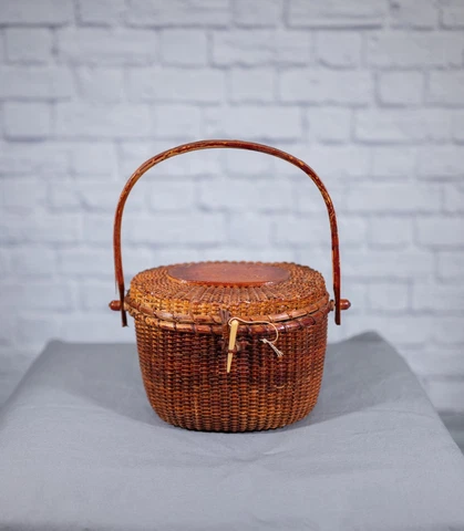 Vintage Nantucket Basket Purse Cover