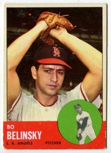 1963 Topps #33 Bo Belinsky Los Angeles Angels - Bild 1 von 2