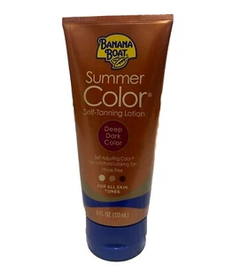 Banana Boat Summer Color ~ Self-Tanning Lotion ~Deep Dark Color~ 6oz ~ - Picture 1 of 1