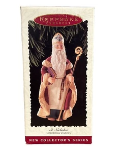 Hallmark Keepsake Ornament 1995 St Nicholas - "Christmas Visitors" NEW - Picture 1 of 6