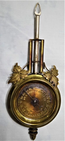Gilbert Occidental Mirror Side Clock Antique REPLACEMENT PARTS PENDULUM Cover