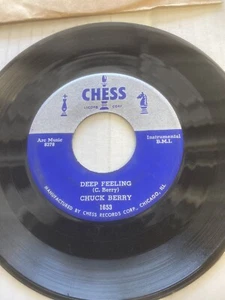 CHUCK BERRY "SCHOOL DAYS","DEEP FEELINGS"45 rpm CHESS 1653..1957 - Picture 1 of 2