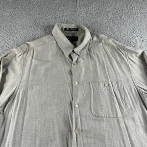 Vintage Brandini Le Collezioni Shirt Mens Extra Large Gray Flannel Button Up - Picture 1 of 8