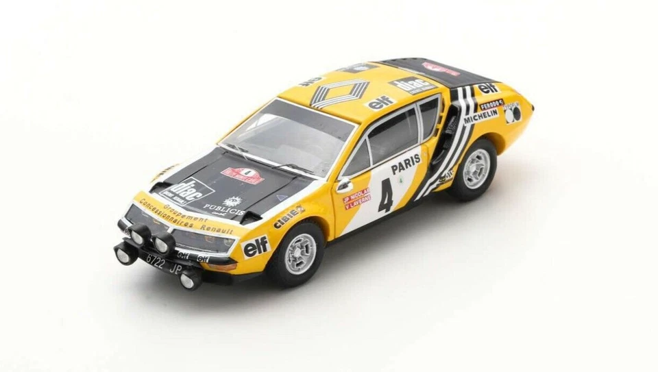 1/43 ALPINE REANULT A310 #4 MONTE CARLO 1976 NOCOLAS LAVERNE SPARK S5495 - Immagine 1 di 1