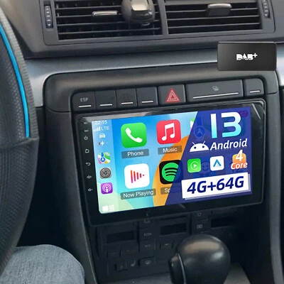 DAB+ 9" Für Audi A4 8E 8H B6 B7 2000-2009 Carplay 4+64G Android 13 Autoradio GPS - Bild 1 von 4