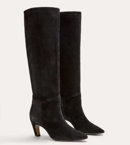 Everlane Banana Stiefel schwarz Wildleder Damengröße 9,5 3"-Absatz NEU ausverkauft klassisch - Bild 1 von 8
