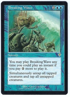 Breaking Wave Invasion Rare – MTG Magic the Gathering Card - Image 1 of 2
