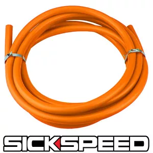 3 METERS ORANGE SILICONE HOSE FOR HIGH TEMP VACUUM ENGINE BAY DRESS UP 8MM AIR D - Picture 1 of 1