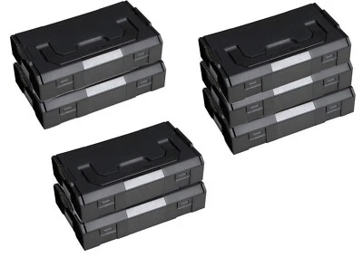 7 Stück Werkzeugkoffer Sortimo L-BOXX Mini anthrazit Deckel OPAK/Schwarz - Bild 1 von 4