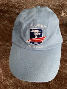 2019 Pebble Beach Hat Blue Adjustable Hat Cap US Open - Picture 1 of 8