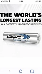 12 X ENERGIZER AAA ULTIMATE LITHIUM BATTERIES 1.5v MN2400 L91 LRO3 LOOSE WRAPPED - Picture 1 of 8