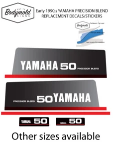 YAMAHA 50hp 1990's PRECISION BLEND replacement outboard decals - Picture 1 of 1
